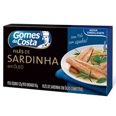 SARDINHA FILE G.D.COSTA OLEO 125G