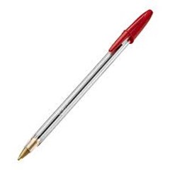 CANETA BIC CRISTAL MED.VERM.1UN