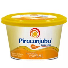 MANTEIGA PIRACANJUBA C/SAL Z.LACT.200G