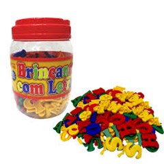 BRINQ.JOG.BRINC.C/LETRAS POTE. C/173PCS
