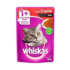 RACAO P/GATOS WHISKAS.JELLY CARNE SC.85G