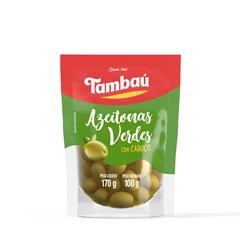 AZEITONA VERDE INTEI.C/C TAMBAU SC 100G
