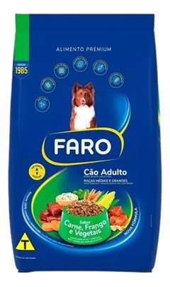 RACAO P/CAES FARO ADL.MG.CARNE/FRA VG.KG